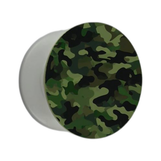 Puhelimen pidike Ø47 mm vihreällä camo-kuosilla – mobiilikauppa.com