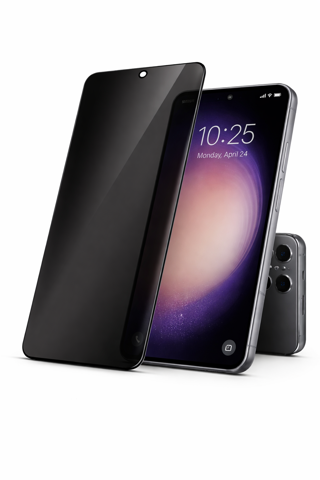 Samsung Galaxy S22 privacy panssarilasi 9H tumma sivulta katselusuoja