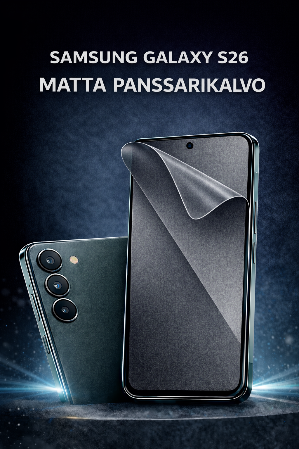 Samsung Galaxy S26 matta panssarikalvo – heijastamaton ja silkkisen pehmeä näytönsuoja, Arctic Shield