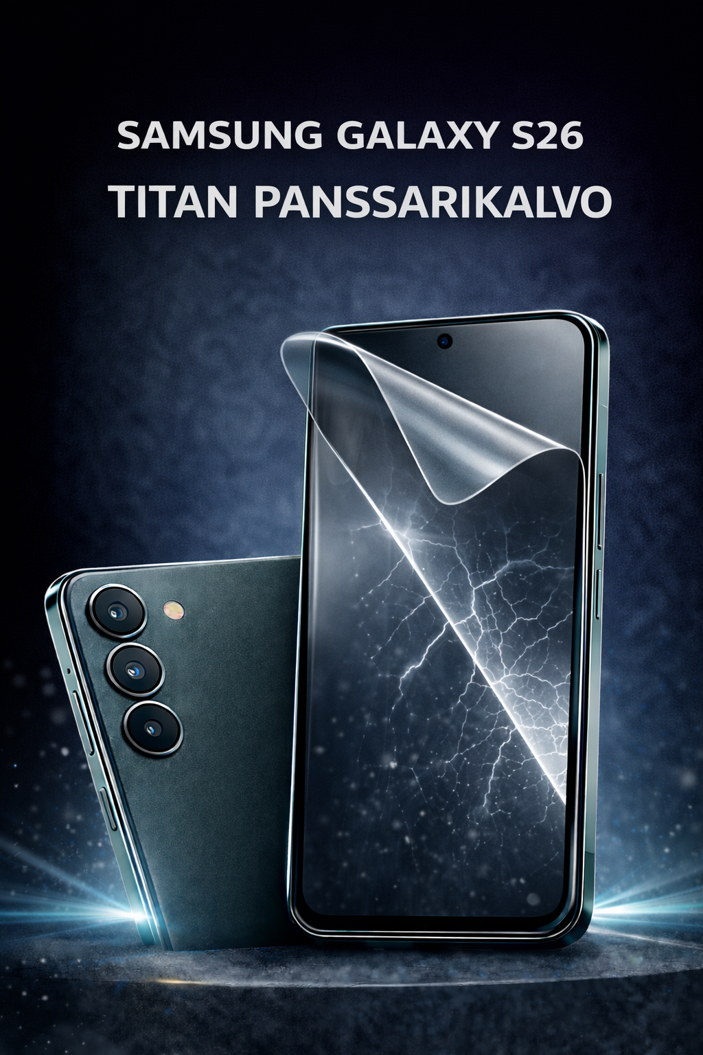 Samsung Galaxy S26 Titan panssarikalvo – markkinoiden vahvin ja halkeamaton näytönsuoja, Arctic Shield