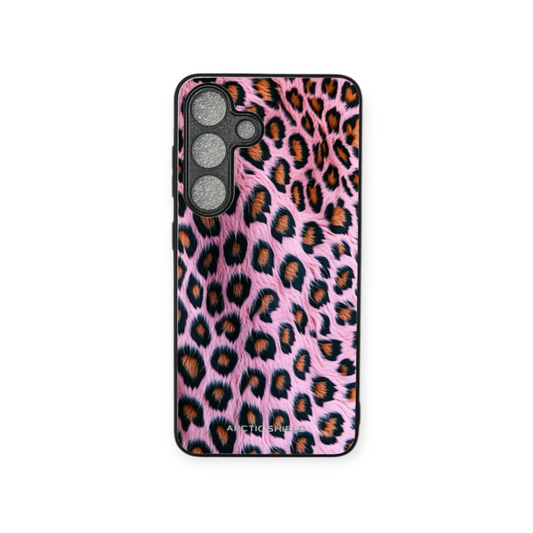 Samsung S25 Ultra suojakuori – Pinkki leopardikuvio ja tyylikäs Arctic Shield -kuori
